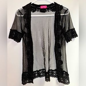 Say What? Lace Coverup Cardigan